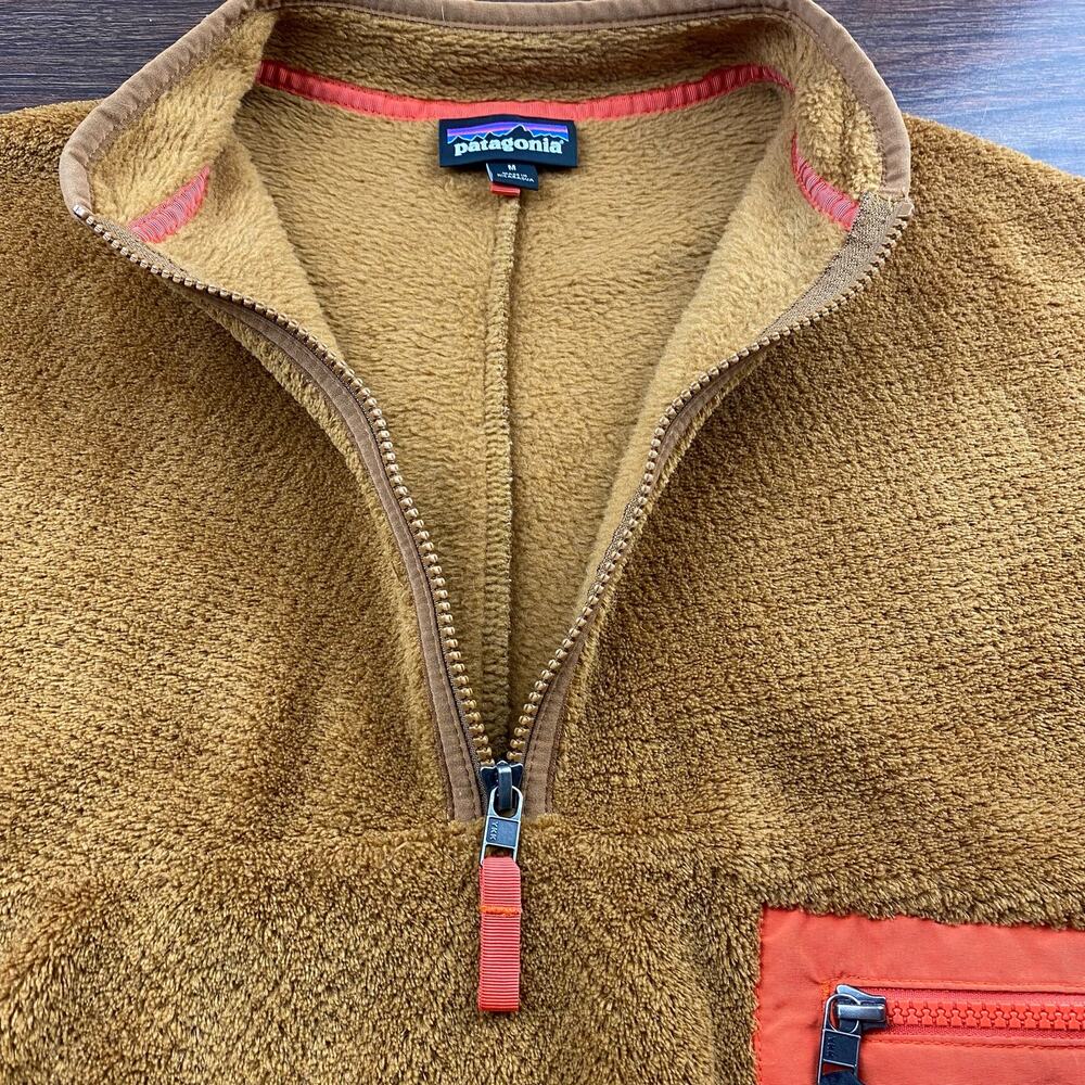 Patagonia Brown and Orange Teddy Jacket with Plush Fleece - Picture 2 of 12